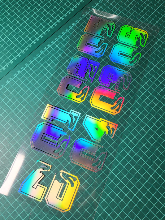 Zahlenblock mit Shqipojn Sticker