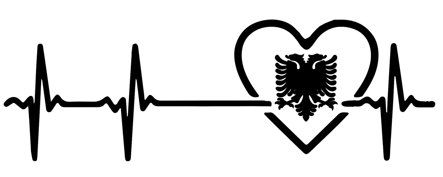 Herzschlag Albania Sticker
