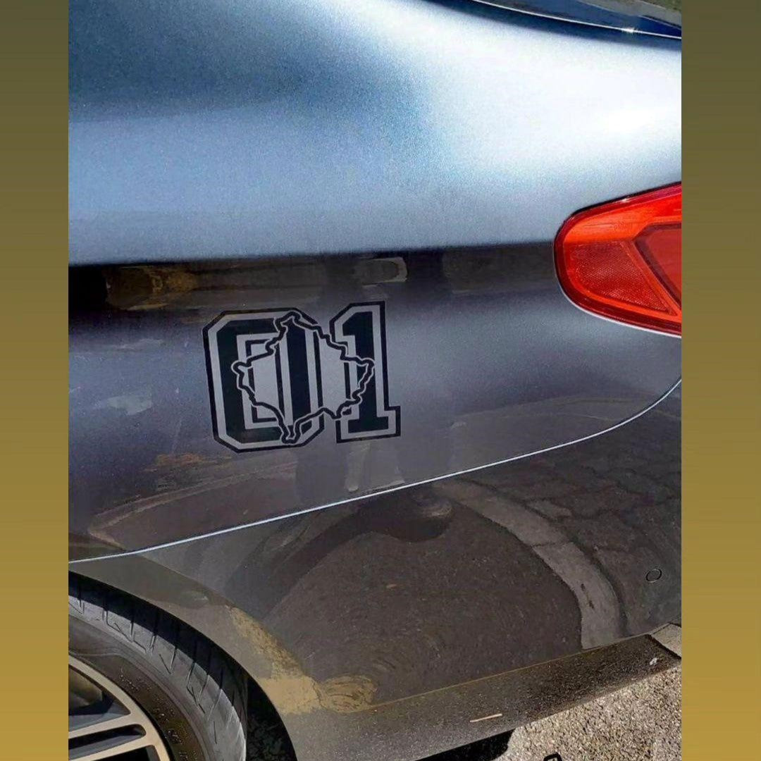 Kosovo-Zahl Sticker