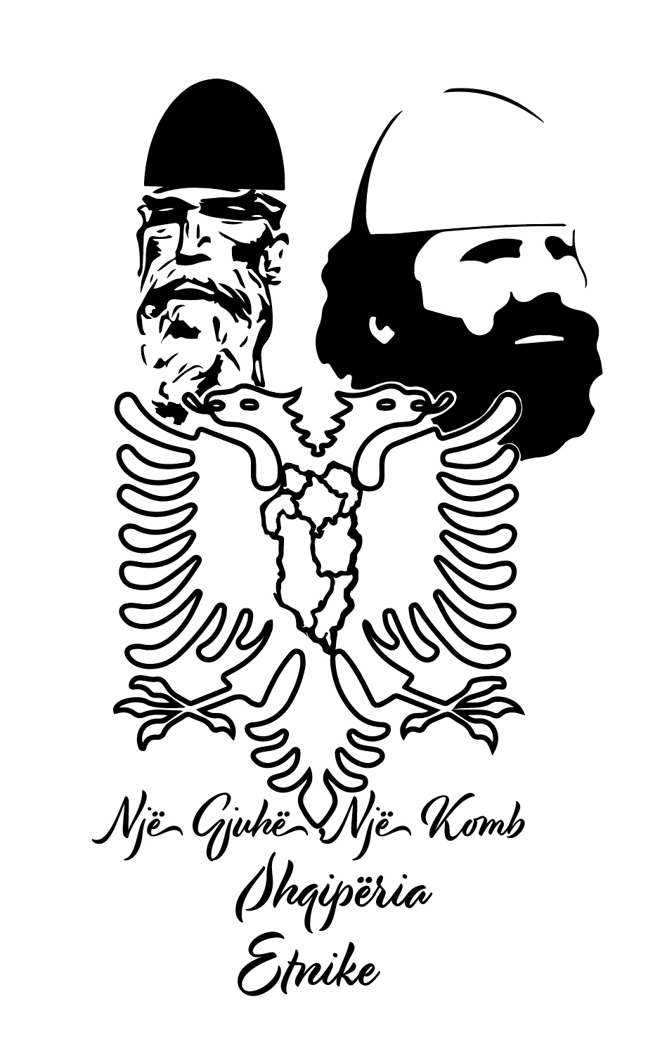 Shqiperia Etnike Sticker