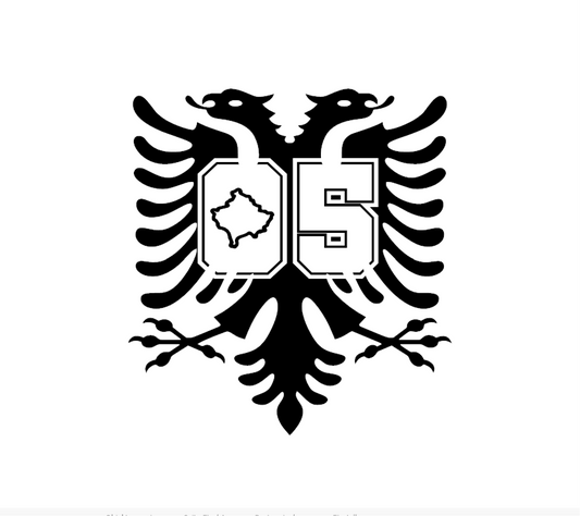 Shqipojn Zahl Mitte Sticker