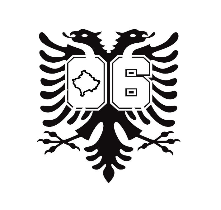 Shqipojn Zahl Mitte Sticker