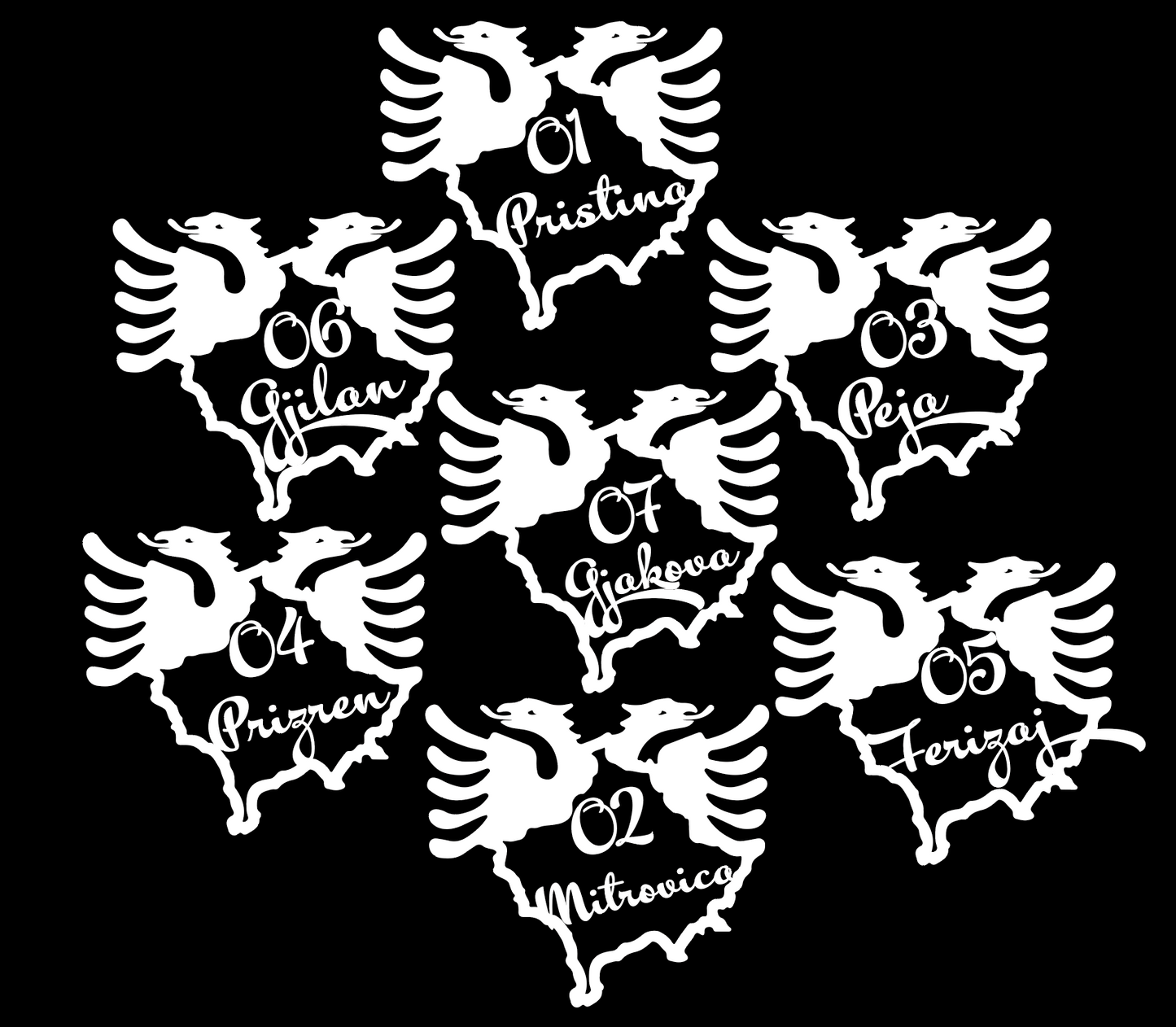 Kosovo Stadt Sticker